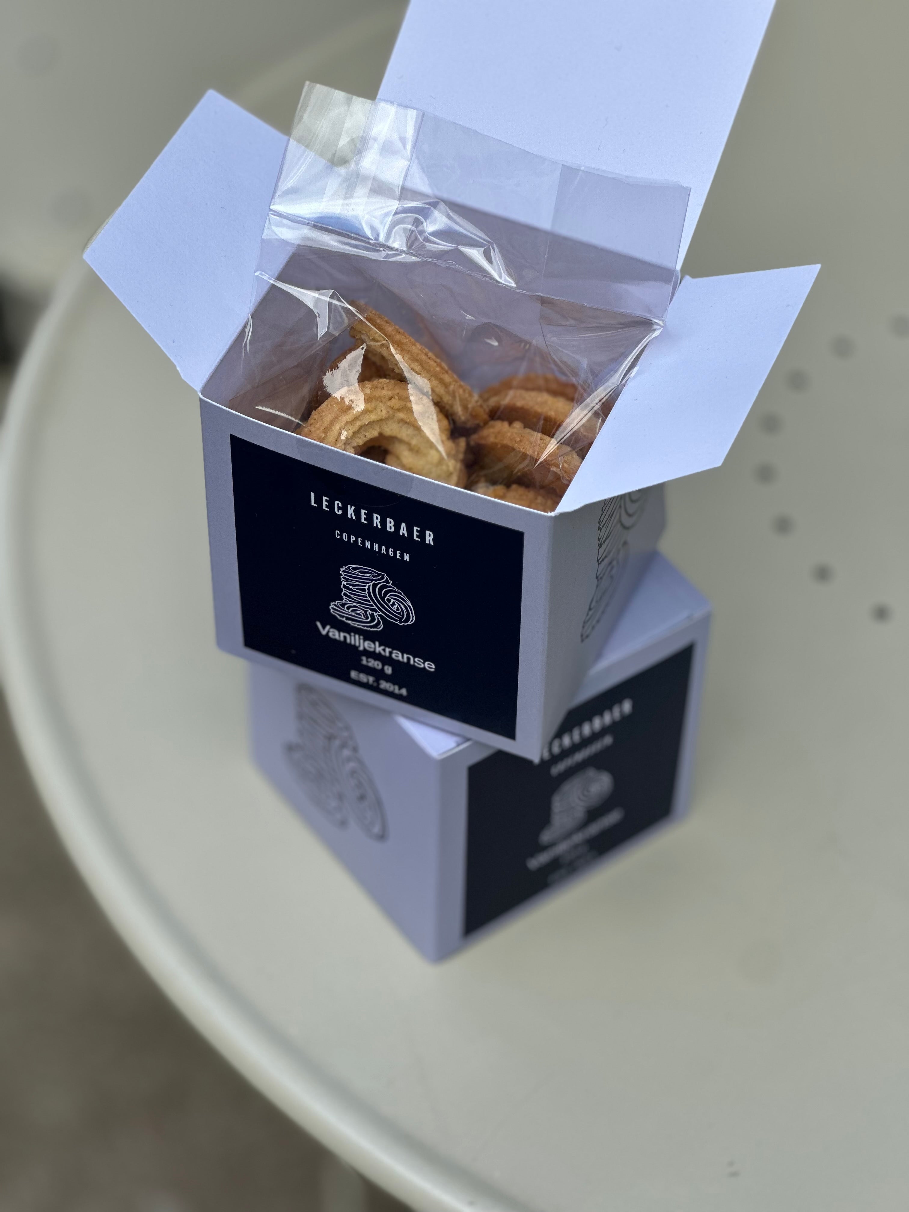 Vaniljekranse i æske